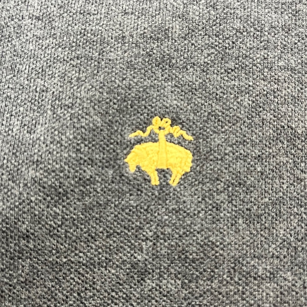 Brooks Brothers 346 Mens Size L Polo Shirt Gray Performance Golf Original Fit - Picture 3 of 10